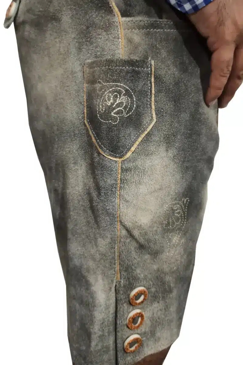 Traditional-German-Lederhosen-Gray-Slate