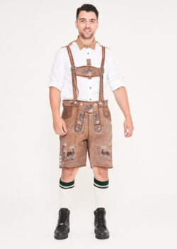 Trachten German Bavarian Oktoberfest Men's Short Lederhosen Outfit Costume Lw55 