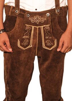 Bundhosen Knee Length Trousers Staggering Brown
