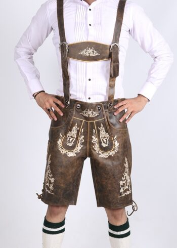 Bavarian Herren Lederhosen Rusty Tobacco