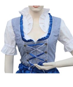 Dirndl Set White & Blue Embroidery Classic