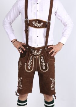 Set Ga New German Bavarian Trachten Oktoberfest Short Lederhosen 4 Pcs Package 
