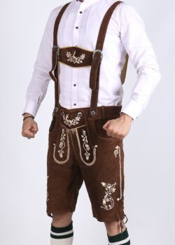 Trachten Short Lederhosen Classic Brown