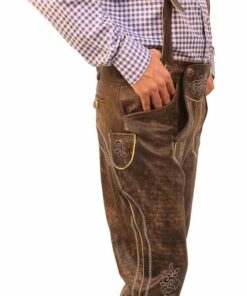 Bundhosen Knee Length Trousers Wild Brown