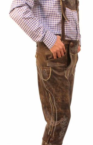 Bundhosen Knee Length Trousers Wild Brown