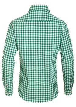 Trachten Shirt Small Checkered Dark Green