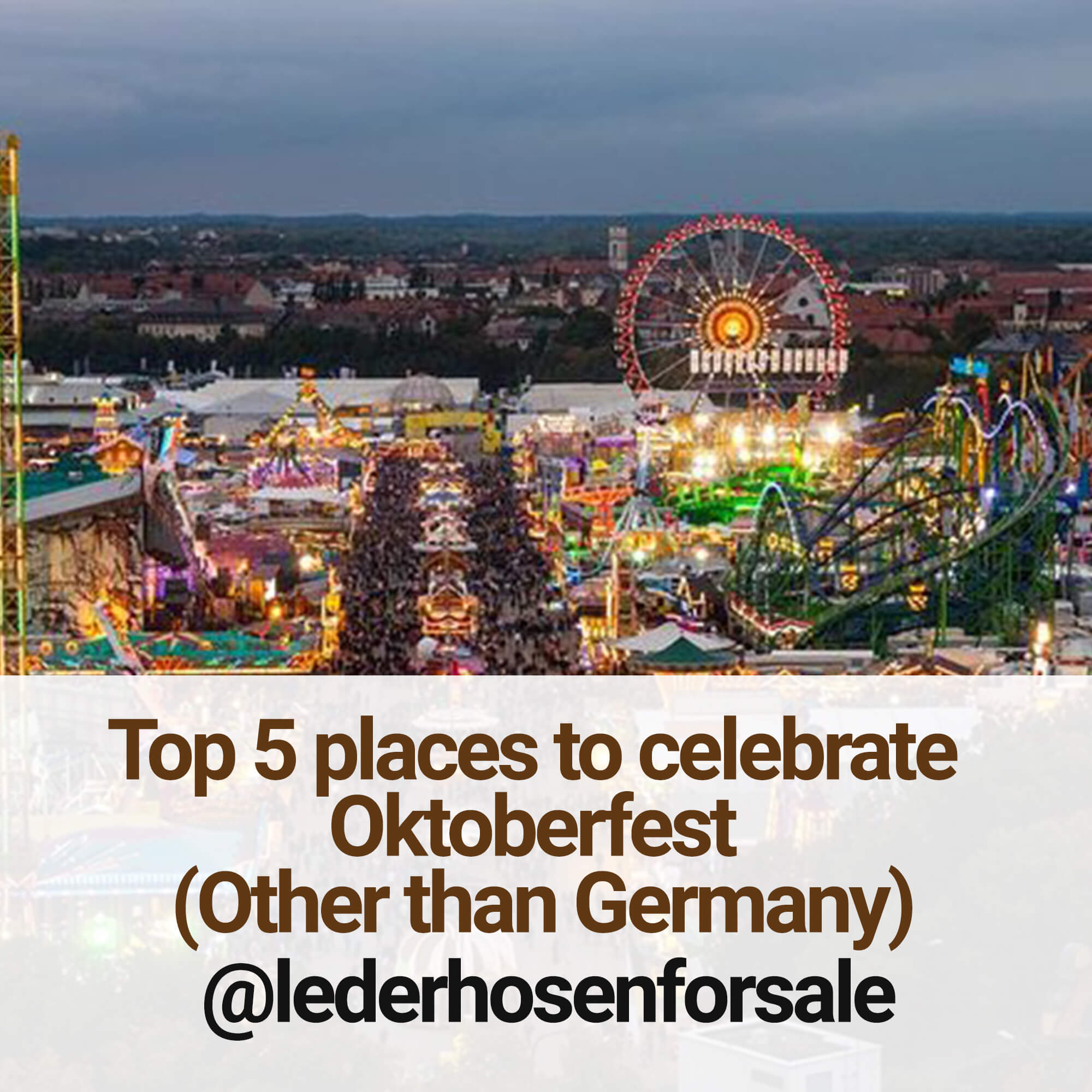 celebrate Oktoberfest