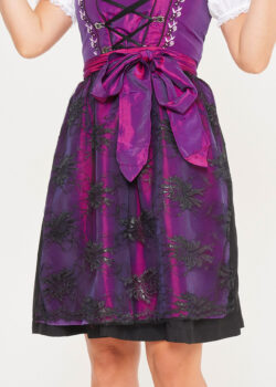 Vintage Traditional Dirndl Dress in Purple Color_ Only Close