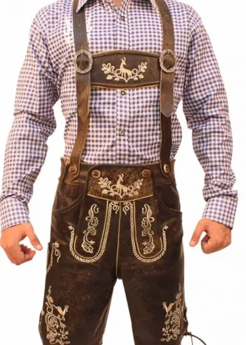 Trachten Short Lederhosen Wild Brown