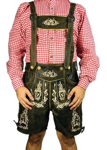 Bavarian Herren Lederhosen Rusty Tobacco