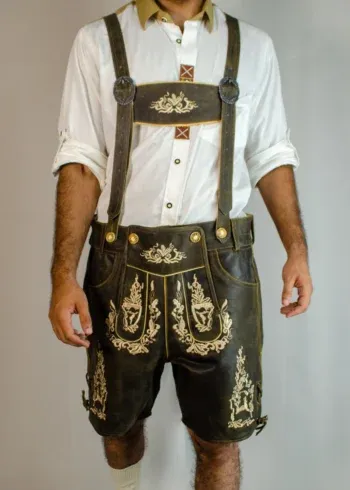 Bavarian Herren Lederhosen Rusty Tobacco image