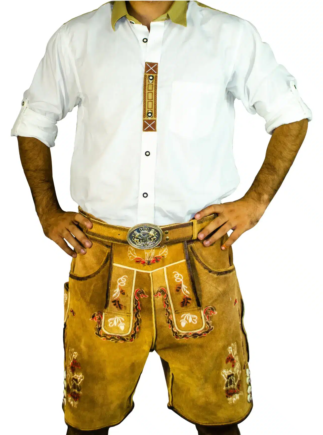 Vintage Lederhosen Men in Brown main image