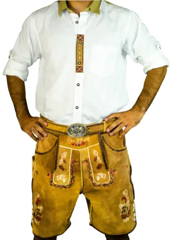 Vintage Lederhosen Men in Brown main image