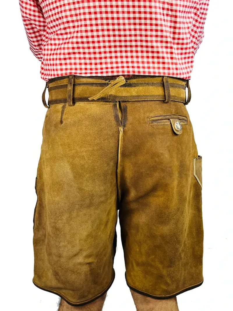 Vintage Lederhosen Men in Brown - Image 4